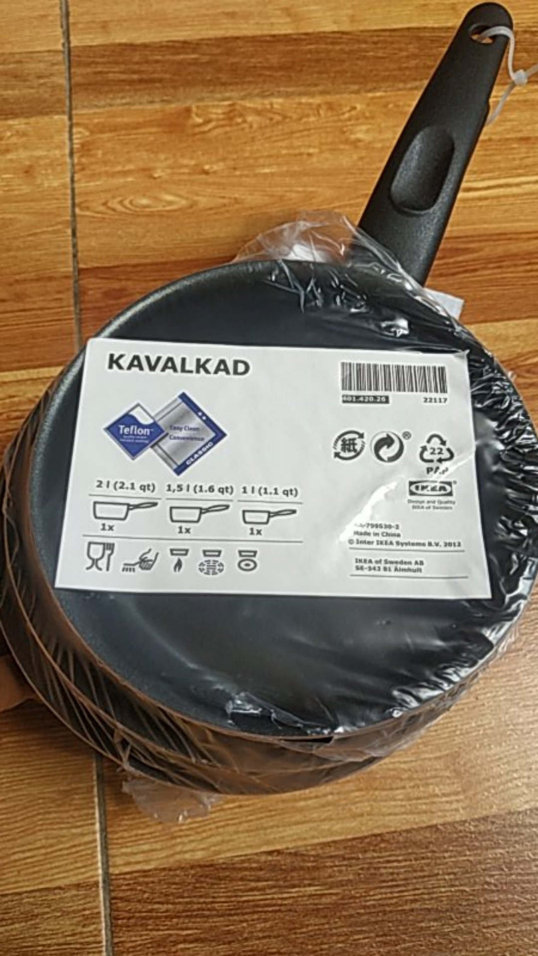 Kavalkad Panci Saus, Set Isi 3, Merah