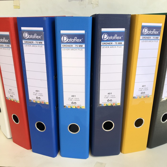 12 Pcs Ordner Pvc Dataflex Ukuran Folio Colour 75mm Ordner Map F4 2 Lubang Shopee Indonesia