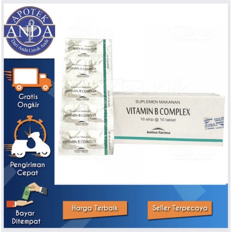 Vitamin b complex kf / vit b complex / b-complex / 1 strip 10 tab