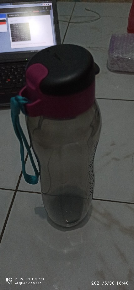 New Eco Bottle 1l (1 Pcs) Botol Minum Tupwr