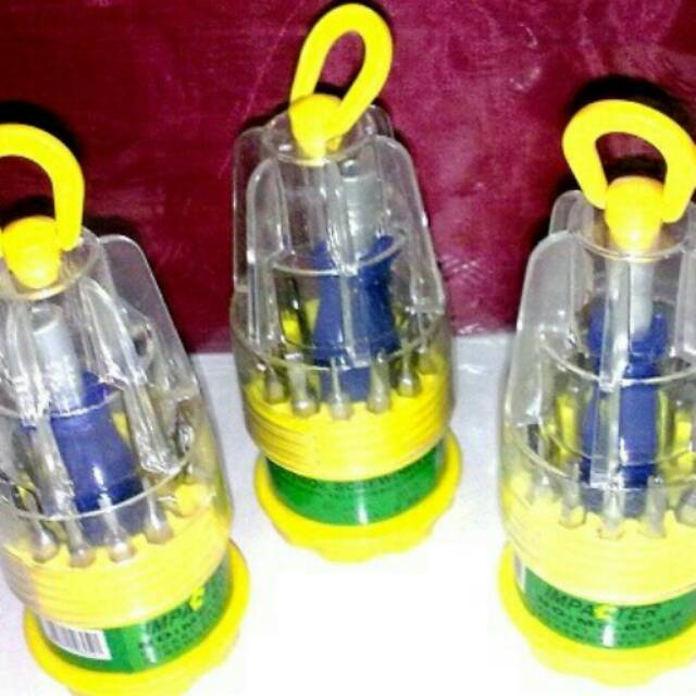 Satu set perlengkapan obeng perlengkapan tukang