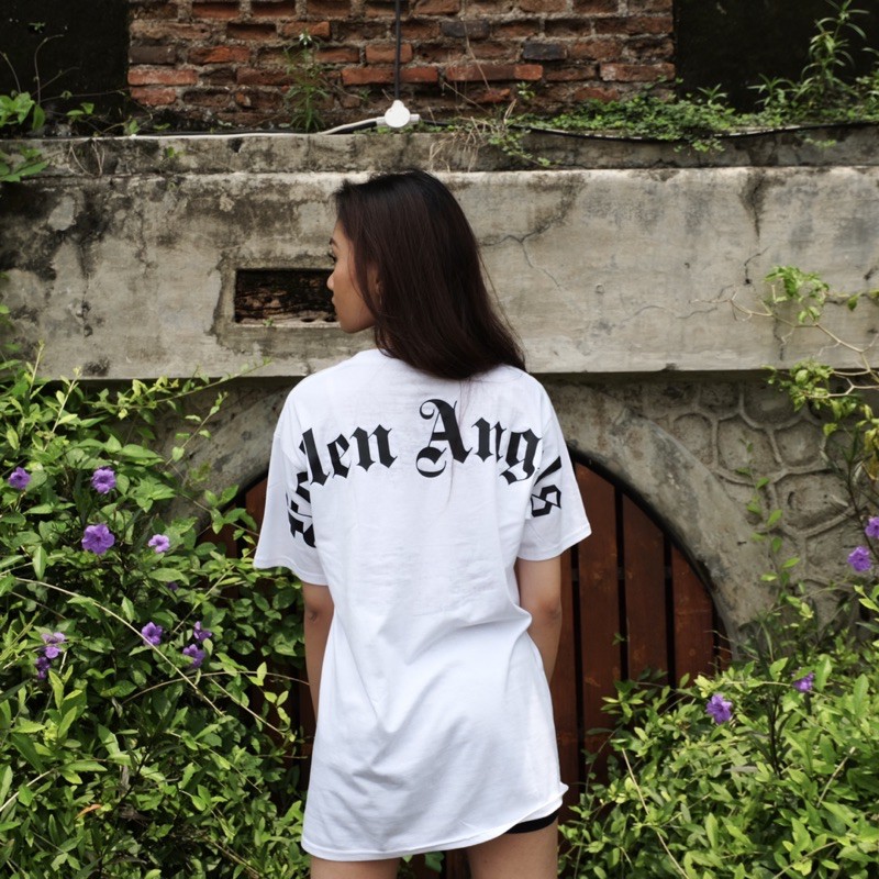 Fallen Angels White Oversized Tee