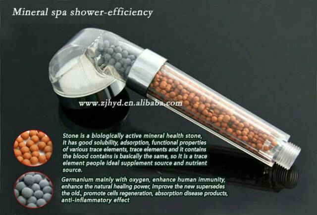 Super Shower Head Healt Lifestyles Crystal Negatif Ionic Handshower