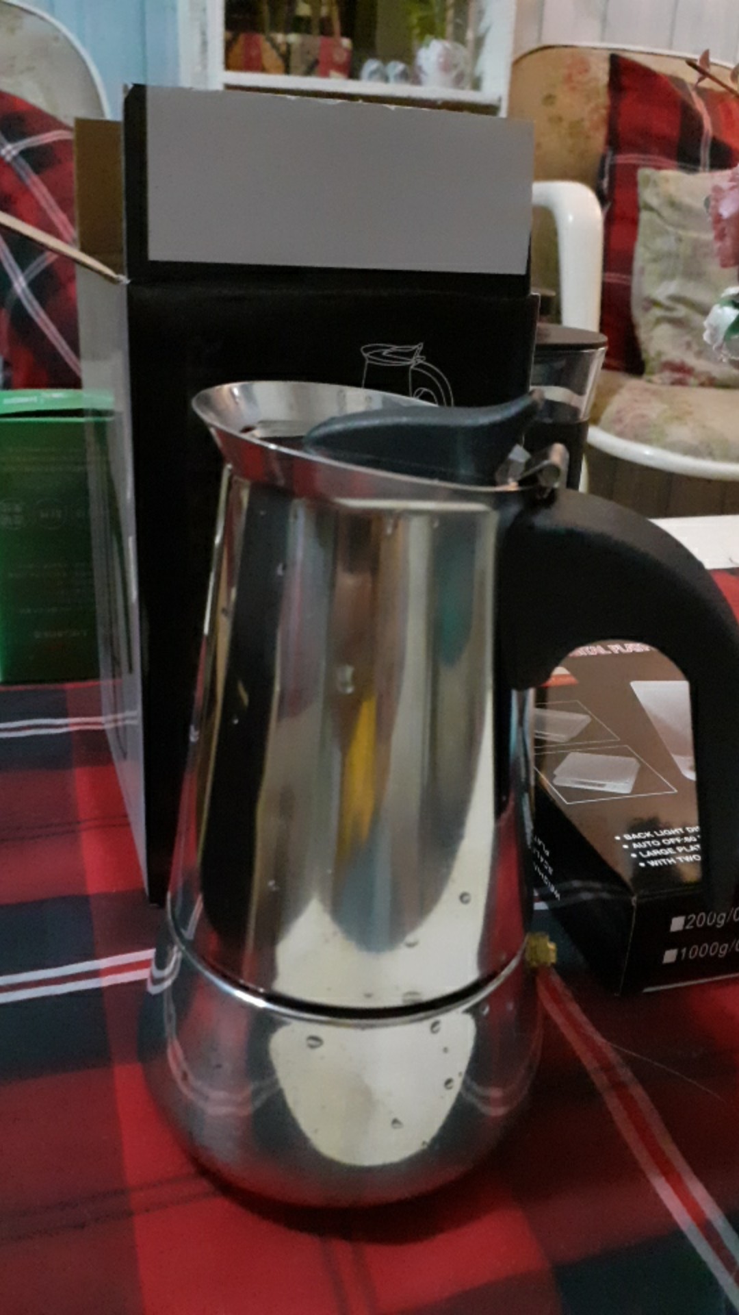 Espresso Coffee Maker Moka Pot Teko Stovetop Filter Stainless Steel