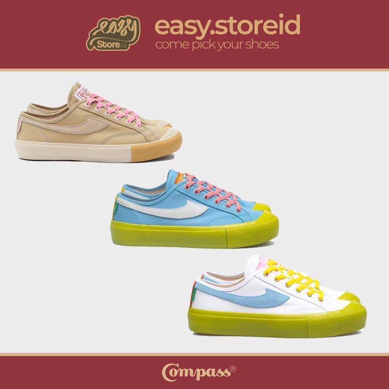 Sepatu Compass Gazelle Low Matcha / Low Pink Frost ORIGINAL BRAND NEW IN BOX