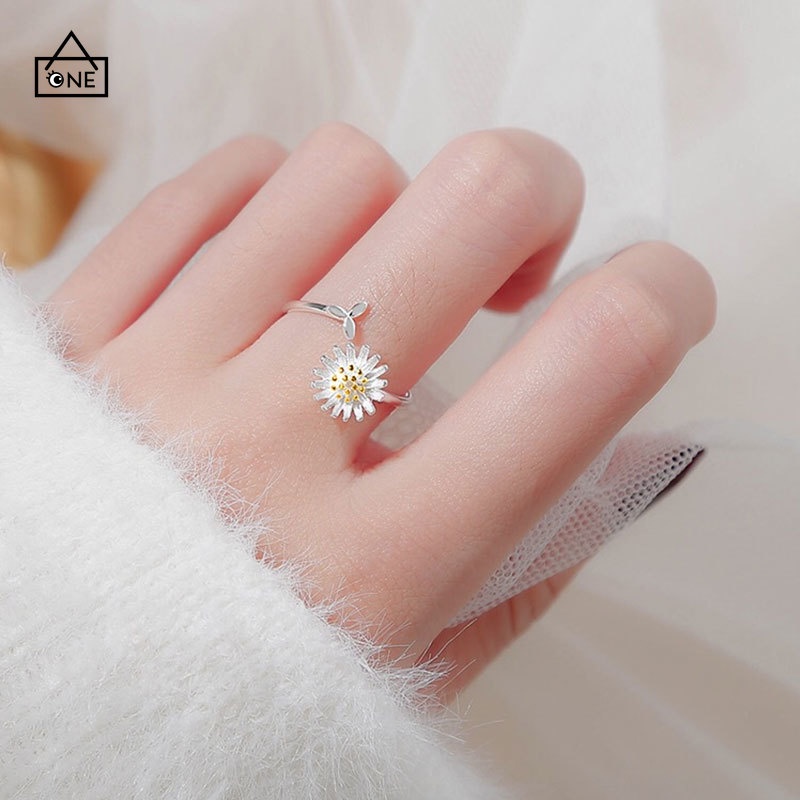 Ready stock 1PC Korean Cincin Daisy Bunga Untuk Wanita Fashion Aksesoris COD