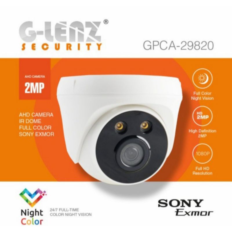 GLENZ CCTV HD 2MP INDOOR NIGHT COLOR TECH - CAMERA GPCA 29820