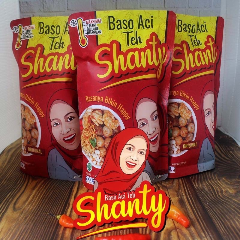

BASO ACI TEH SHANTY/ baso aci instan