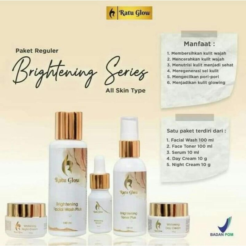 READY RATU GLOW skincare, produk 100% ORI berBPOM menghilangkan flek membandel, jerawat batu, bernan