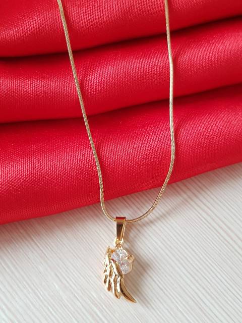 Fashion Kalung Import Angel gold &amp; silver Titanium Jewerly