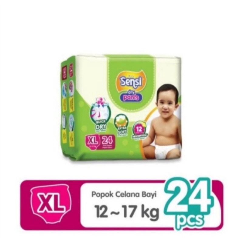 Popok bayi celana Pampers ukuran XL isi 24