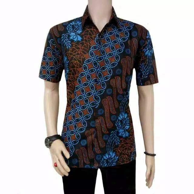 BATIK ZID_FA/ KEMEJA HEM BATIK / KEMEJA BATIK LENGAN PENDEK/ HEM BATIK MURAH/ HEM BATIK MODERN