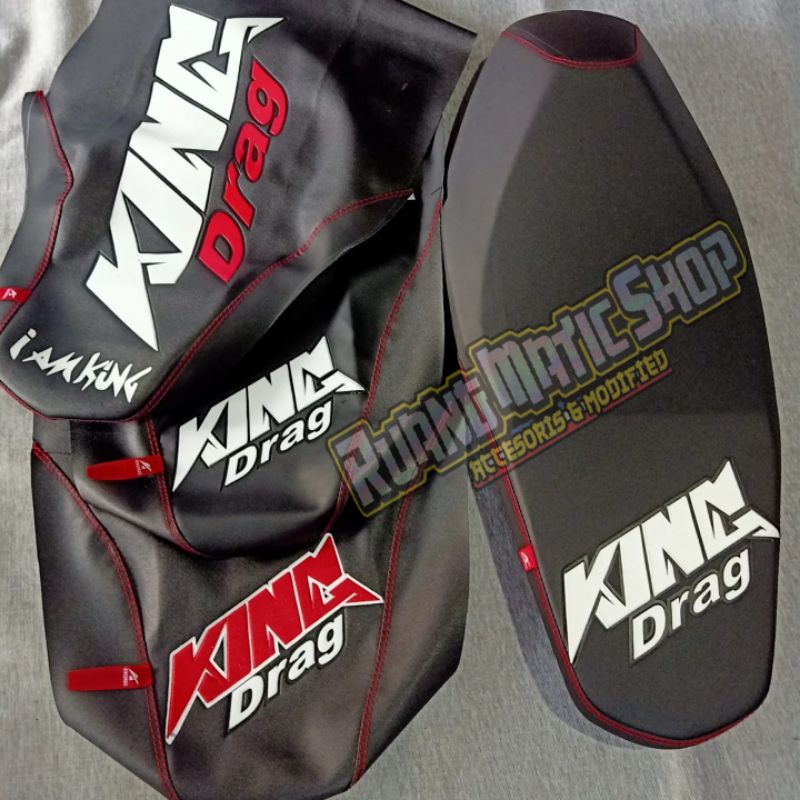 sarung jok kain jok king drag Malaysia beat Mio Vario 125 150 dll