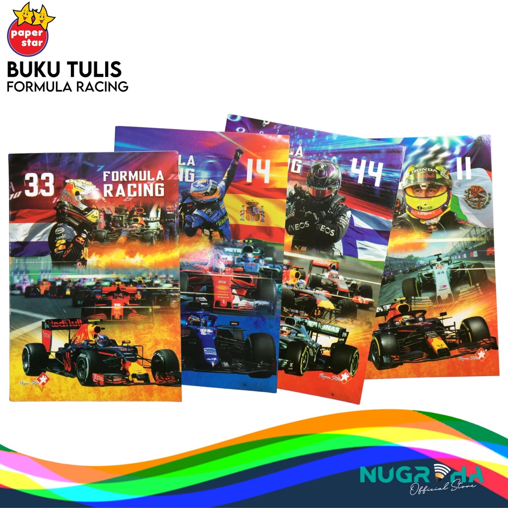 

BUKU TULIS BOXY 42 LEMBAR PAPERSTAR – FORMULA RACING