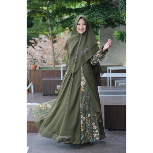 ORI BERMERK Marwah mayra set gamis syar'i