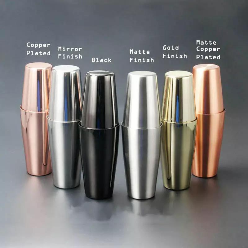 boston shaker premium color 700ml / 500ml / botol tempat pengocok minuman barista bartender bar tools / shaker stainless
