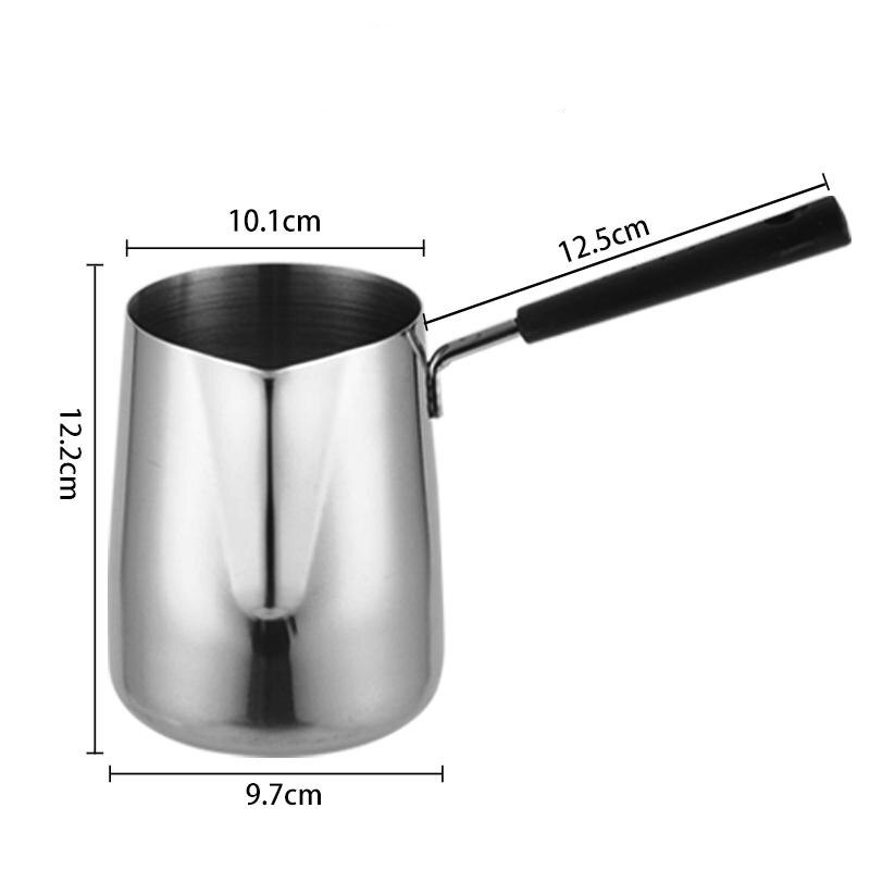 Gelas Kopi Espresso Latte Art Long Handle Stainless Steel 900ml -- DROHOEY