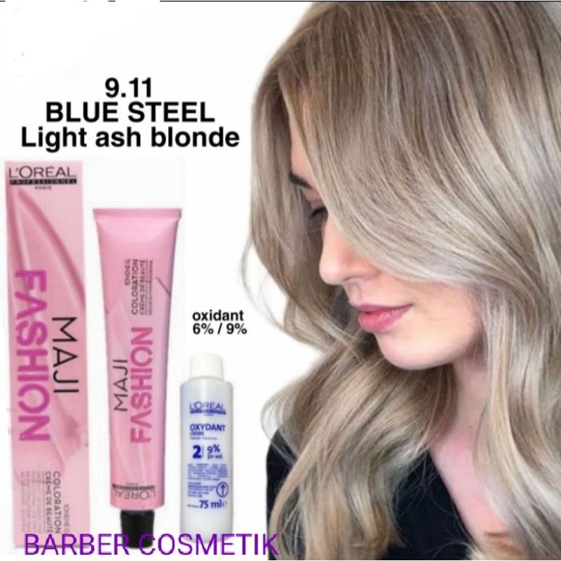 pewarna rambut loreal majifashion 9.11 blue steel cat rambut loreal