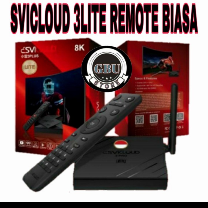 ANDROID BOX SVICLOUD 3 PLUS LITE 8K RAM 2/16GB 9 CORE WIFI GARANSI RESMI ORIGINAL