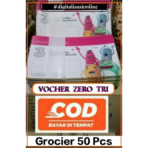 VOCHER TRI/ THREE ZERO KUOTA/ BAHAN INJECT