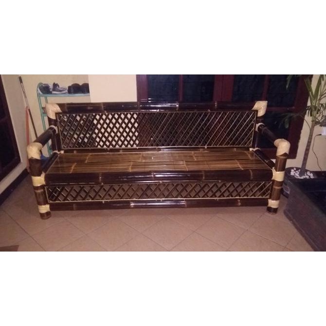 langsung order saja] Kursi Panjang Bambu Hitam