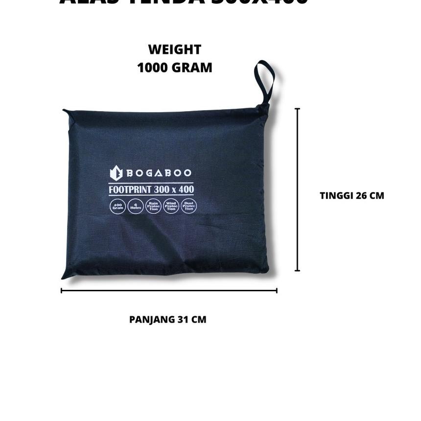 Bisa Footprint / Alas Tenda Bogaboo 300 CM X 400 CM - Terpal Tenda Bisa Untuk Tenda Dome QUECHUA ARP