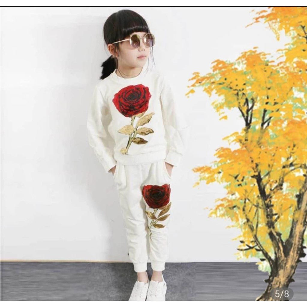 Set Rose Kid Setelan Rose Kid Setelan baju anak tanggung fashion anak korea