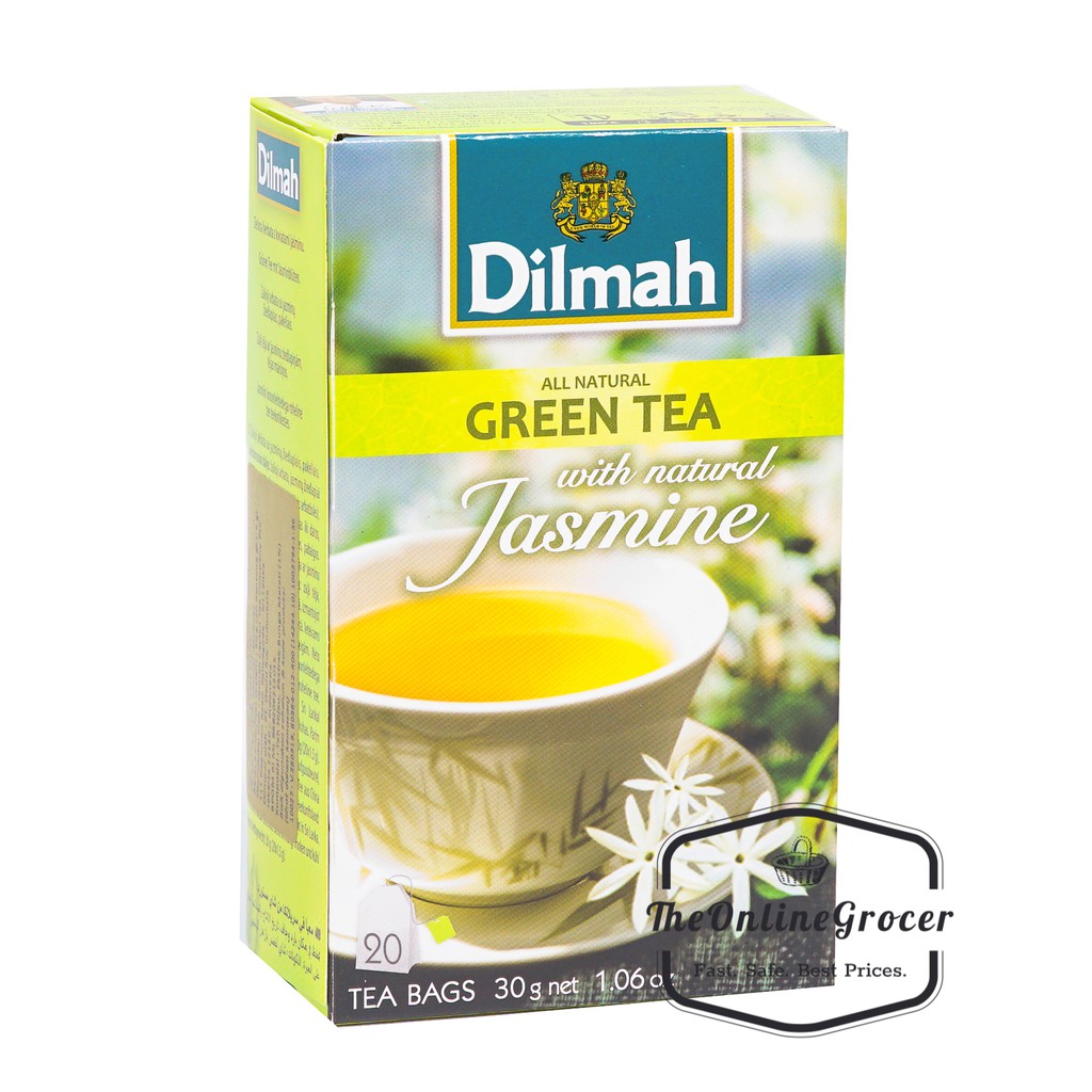 Dilmah Green Tea Jasmine 20s - Teh Celup No Envelope