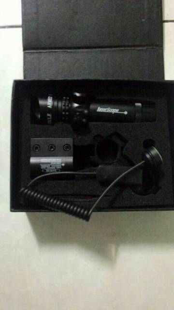 Laser Scope Hijau - Green Laser Scope - Senapan Angin - Alat Outdoor - Hunting - Adventure