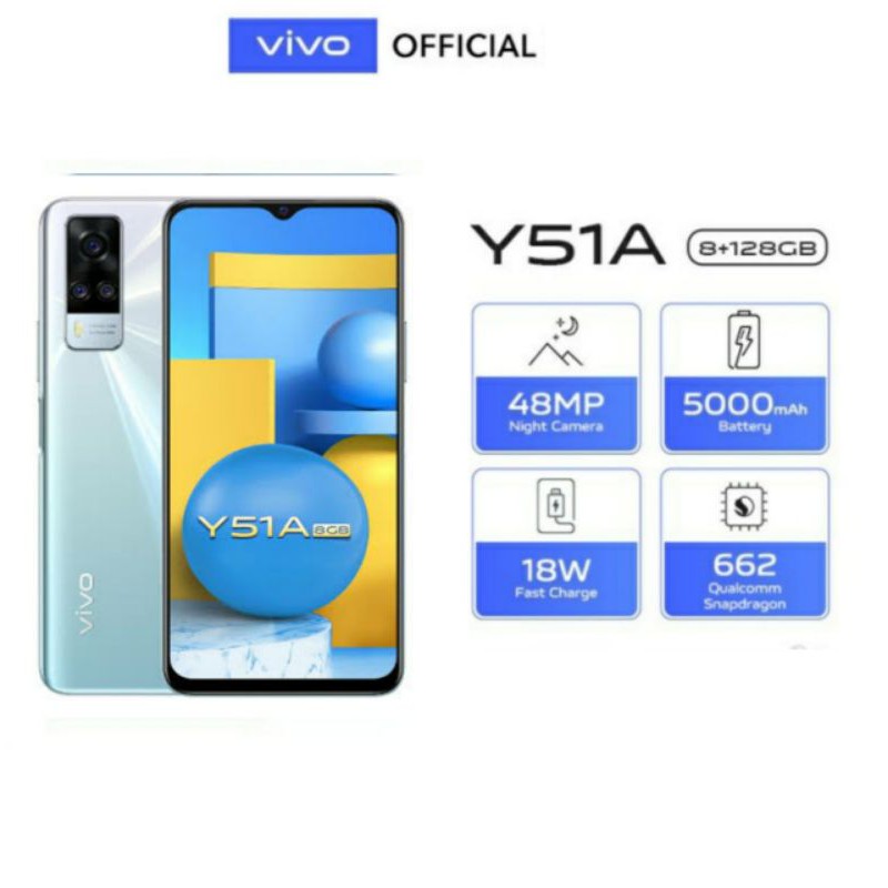 VIVO Y51A RAM 8/128 | Y20S 8/128 | Y20Sg 4/128 GARANSI RESMI VIVO INDONESIA