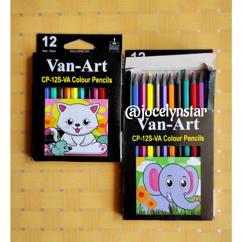 

Pensil warna pendek 12 warna/ colour pencils / mewarnai