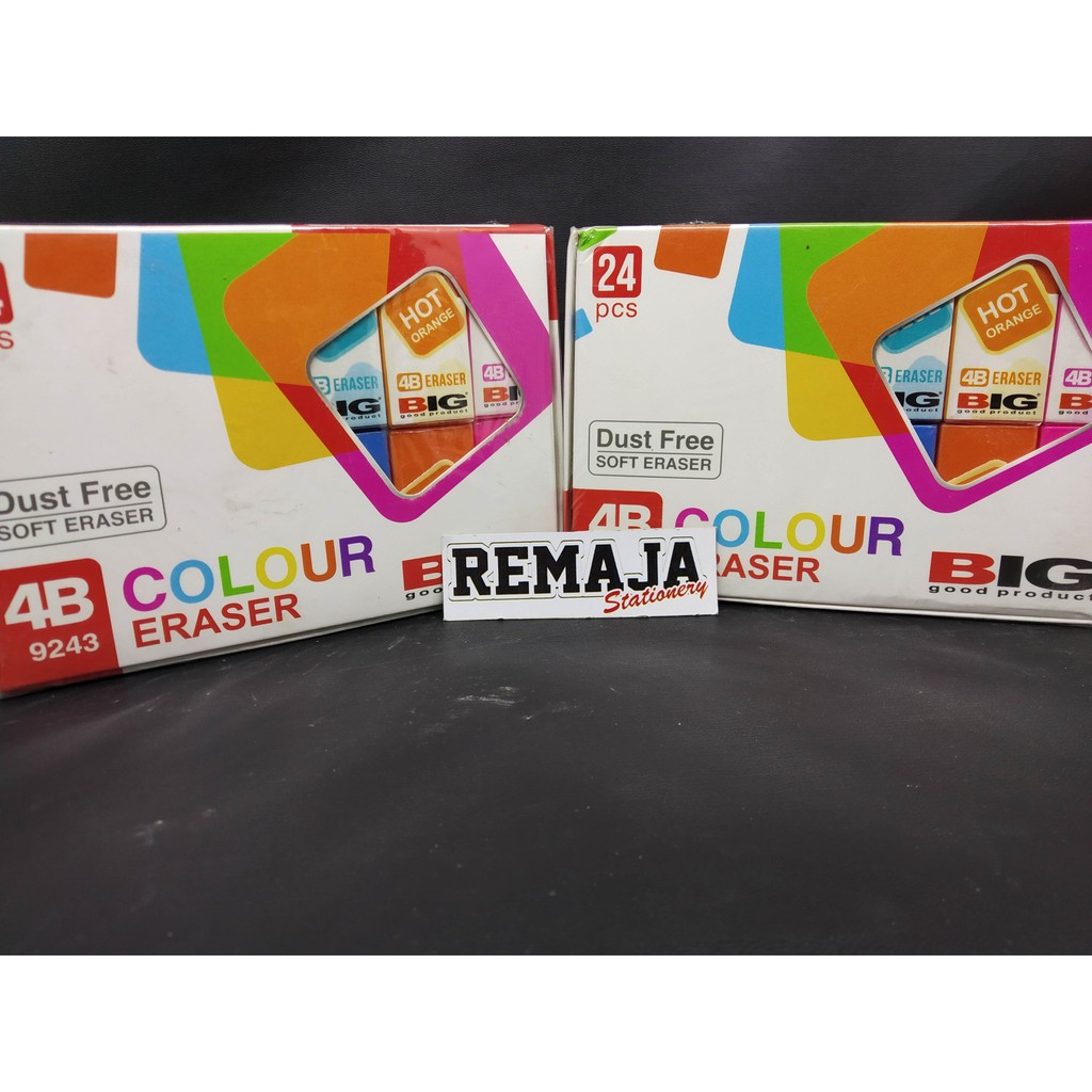 Jual Penghapus BIG Warna 9243 Colour Eraser 4B | Shopee Indonesia