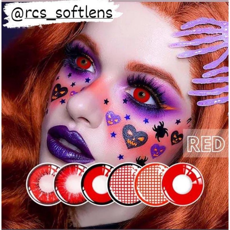 RCS ✅ Softlens cosplay halloween softlens merah