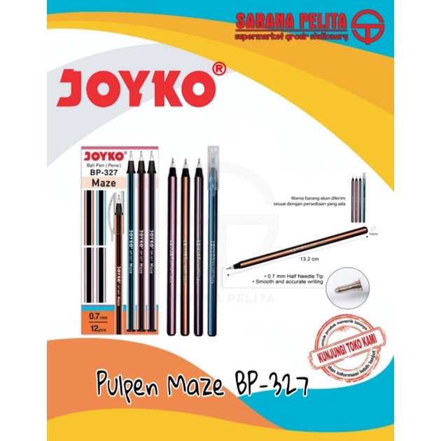 Jual Ball Pen Pulpen Pena Joyko Bp Maze Pcs Shopee Indonesia