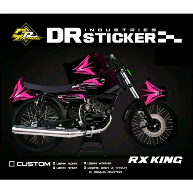 Decal Yamaha RX KING / Sticker Decal RX KING  Full Bodi Desain Racing