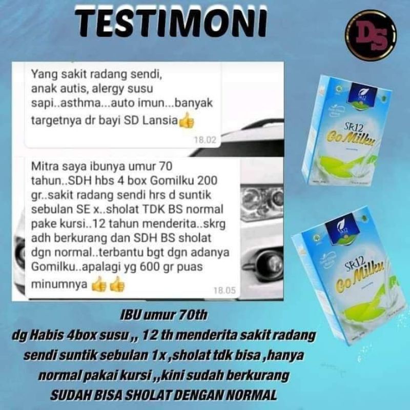 Susu Bubuk - Etawa Murni - Susu Osteoporosis - Nutrisi Tulang dan Sendi - Susu Kalsium untuk Tulang