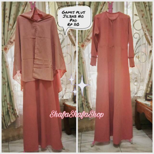 Setelan Gamis plus Jilbab