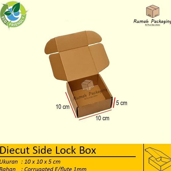 

KARDUS DIECUT SIDE LOCK/PIZZA Uk. 10x10x5 POLOS dan BARU [TERBARU]