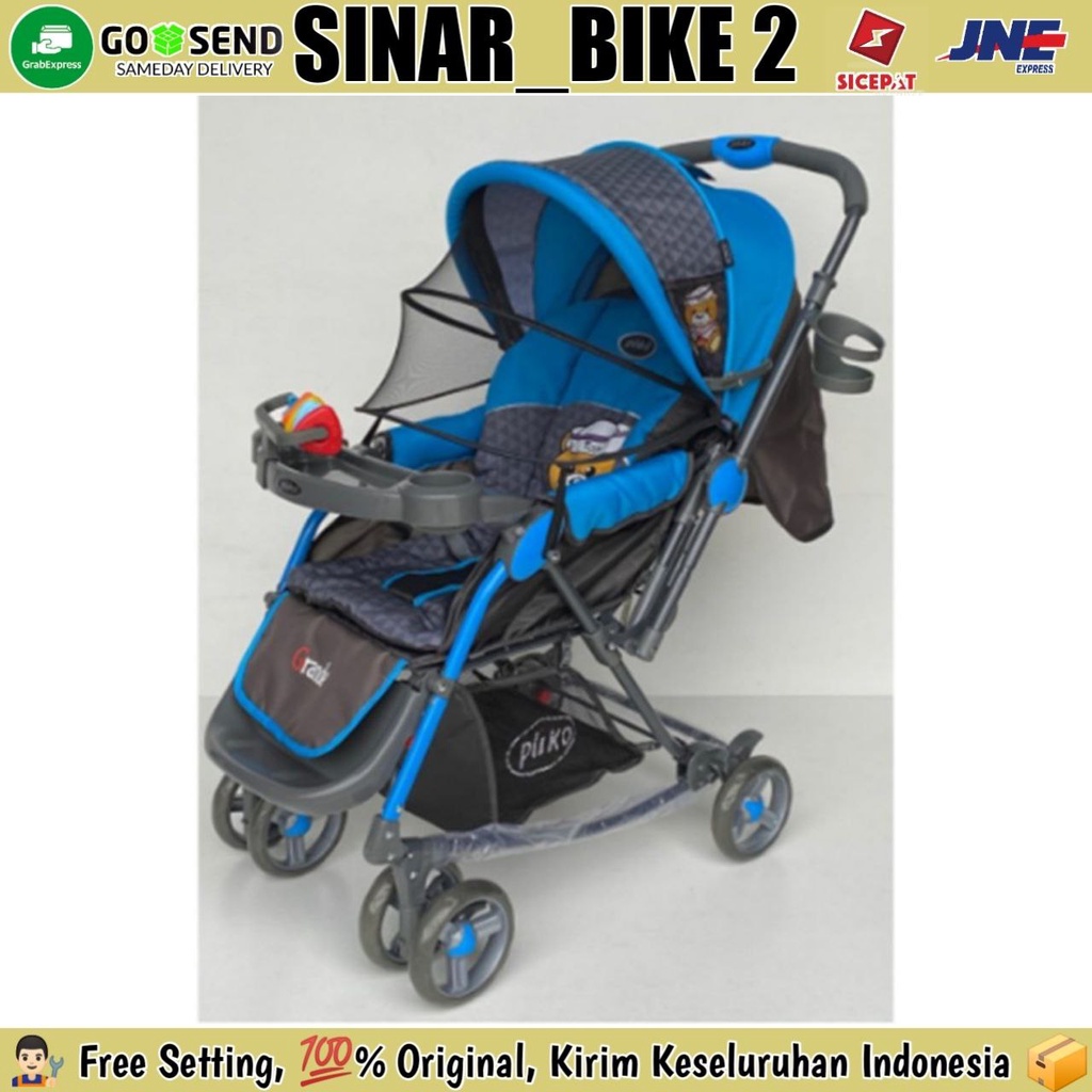 Stroller Pliko BS570 Aston, Pliko  Grande 268R 4in1 Multifungsi Kereta Dorong Bayi