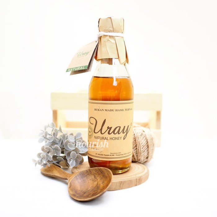 

madu- madu uray / madu lebah hutan / 100% raw natural honey 330ml -madu.