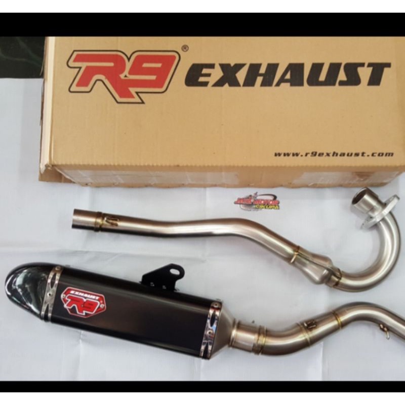 KNALPOT R9 HONDA CRF MGX BLACK SERIES
