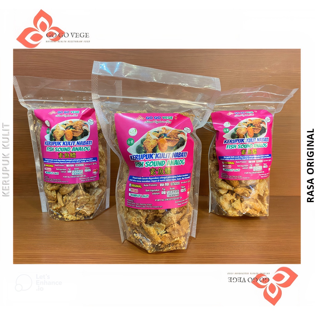 

KERUPUK KULIT VEGETARIAN || kerupuk kulit vegan || kulit vegan || 150gr