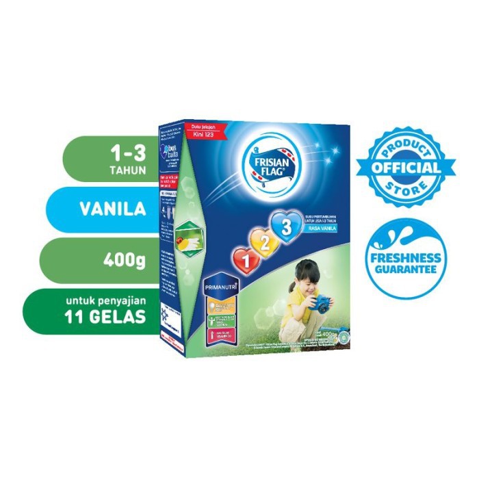

Frisian Flag 123 Jelajah Susu Bubuk Pertumbuhan Vanila 400G