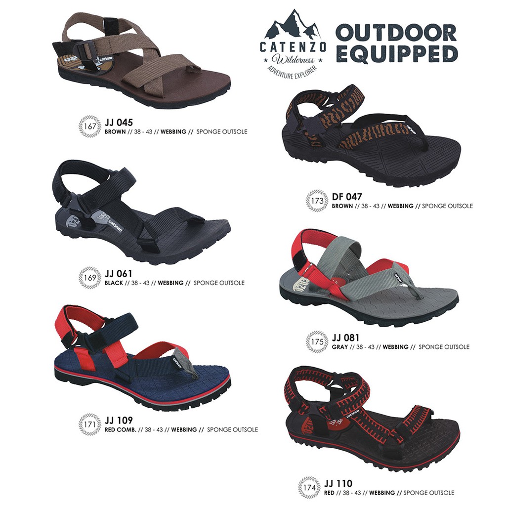 Sandal Gunung Terlaris Catenzo Outdoor Pria Wanita 