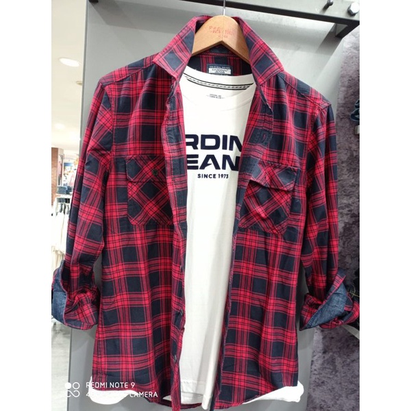 Kemeja Flanel CARDINAL Casual ORIGINAL NEW ARRIVAL