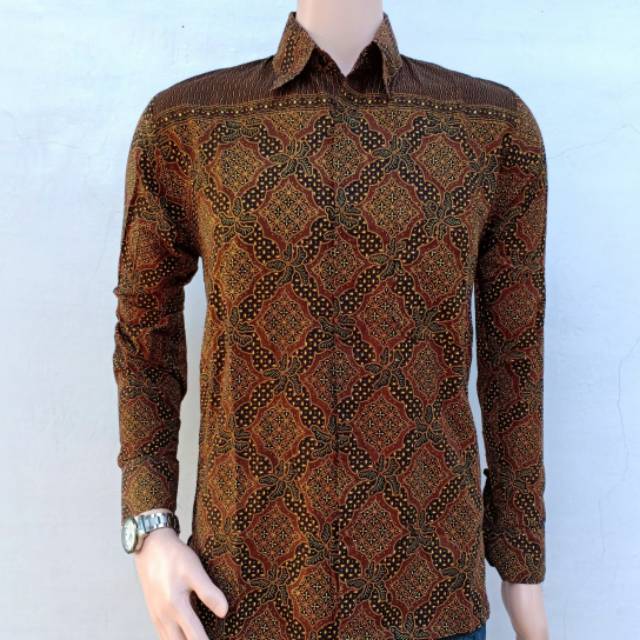 Baju batik kemeja lengan pendek grosir murah pakaian fashion atasan kerja pesta tanah abang modern