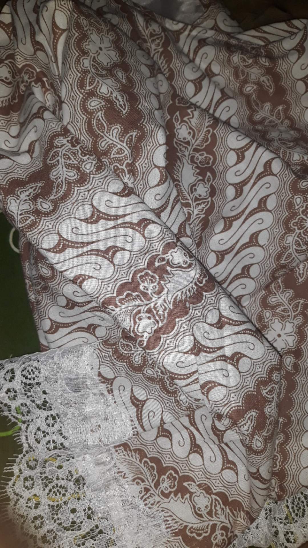 Blus Modern Batwing Batik Brokat Brukat Renda Jumbo Pastel Atasan Batik Soft Pesta Kondangan (seno)