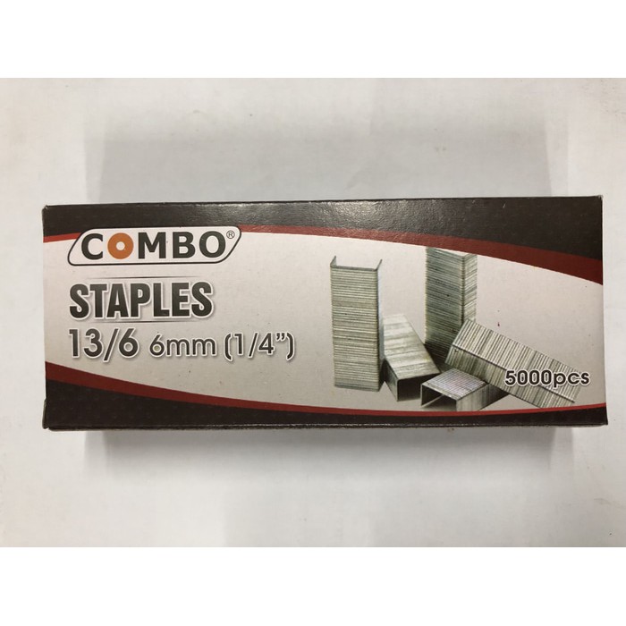 

Mata Hekter Staples Combo Tipe 13/6 ukuran 6 mm ( 1/4 inchi )