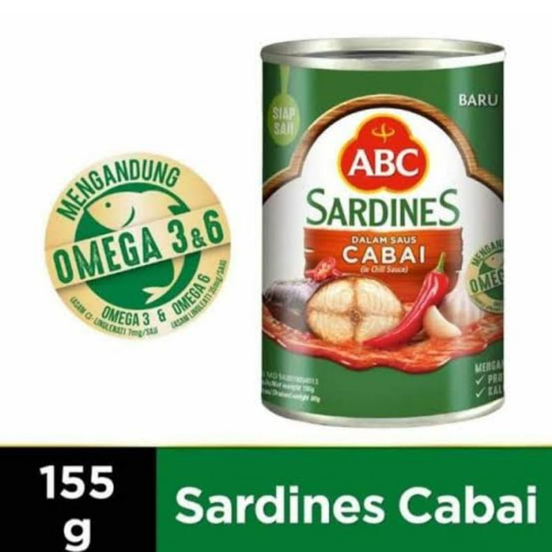 

Sarden ABC Cabai 155gr