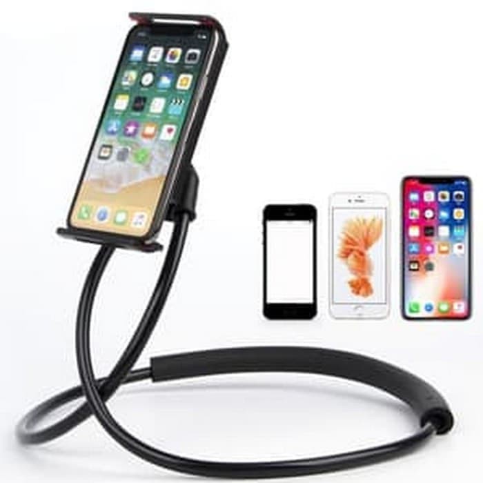 Meja Leher Holder Handphone Flexible Aksesoris Penyangga Lazypod Lazyneck Plastik Serbaguna Universal